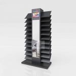 tile stone sample retail display rack empty