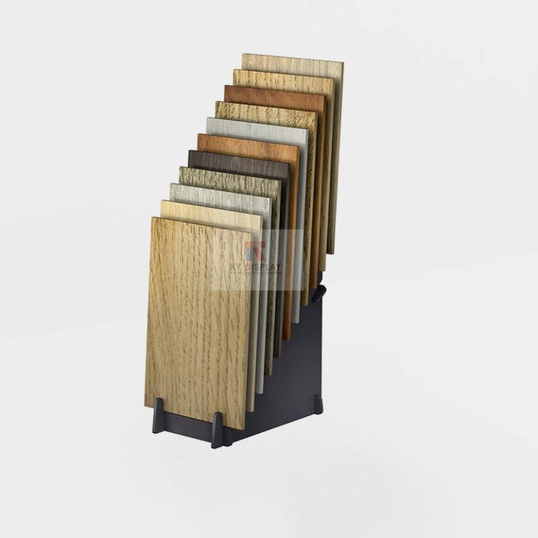 11 Samples Inch Thick Slot Waterfall Cascade Tile wood Flooring display for Showroom_cover