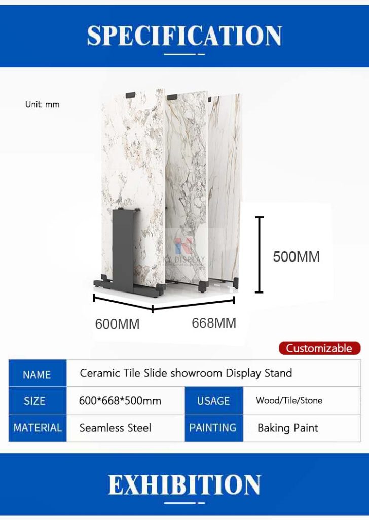 Ceramic Tile Showroom Display Slide Stand_Description