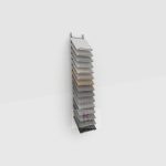 Ceramic Tile Cascade Display Rack_silver_KYdisplay