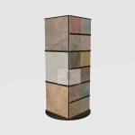 Compact Rotating Tile and Stone Display Rack_3_KYdiplay