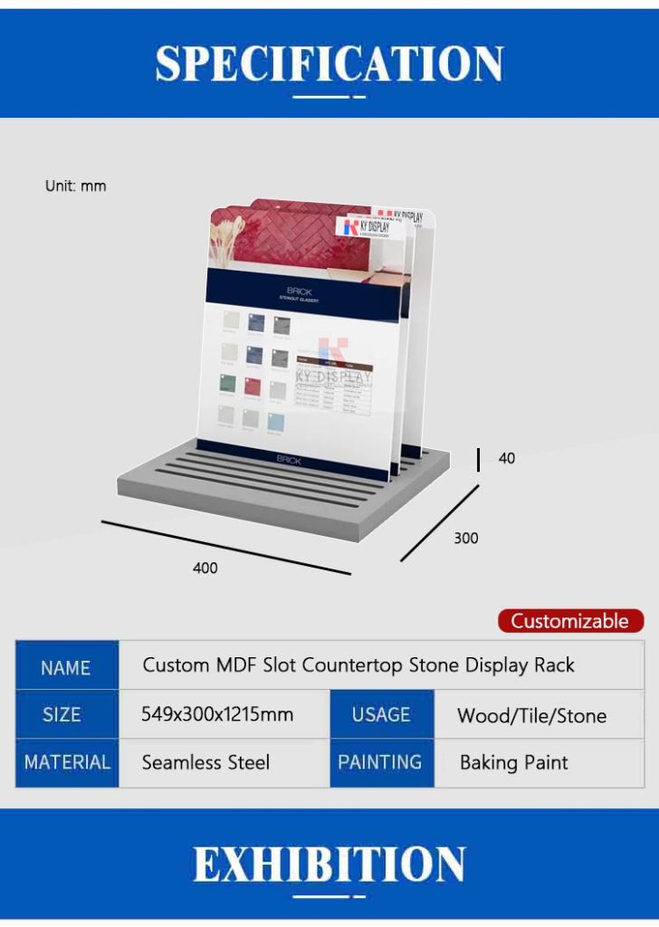 Stone Sample Display Rack