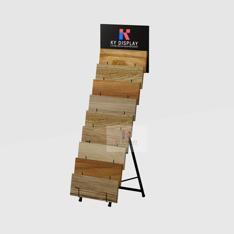 Customizable Tile Plank Hardwood Display Stand_Description_KYdisplay