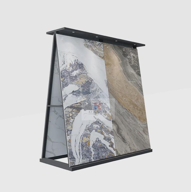 Double-Sided Vertical Stone Sample Display Stand_cover_KYdisplay