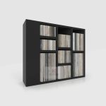 Sliding Ceramic Tile Display Unit with 112 Samples_black_KYdisplay