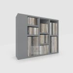 Sliding Ceramic Tile Display Unit with 112 Samples_silver_KYdisplay