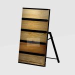 Wood Stone Tile Display Easel with Full Face Viewing_wood_KYdisplay