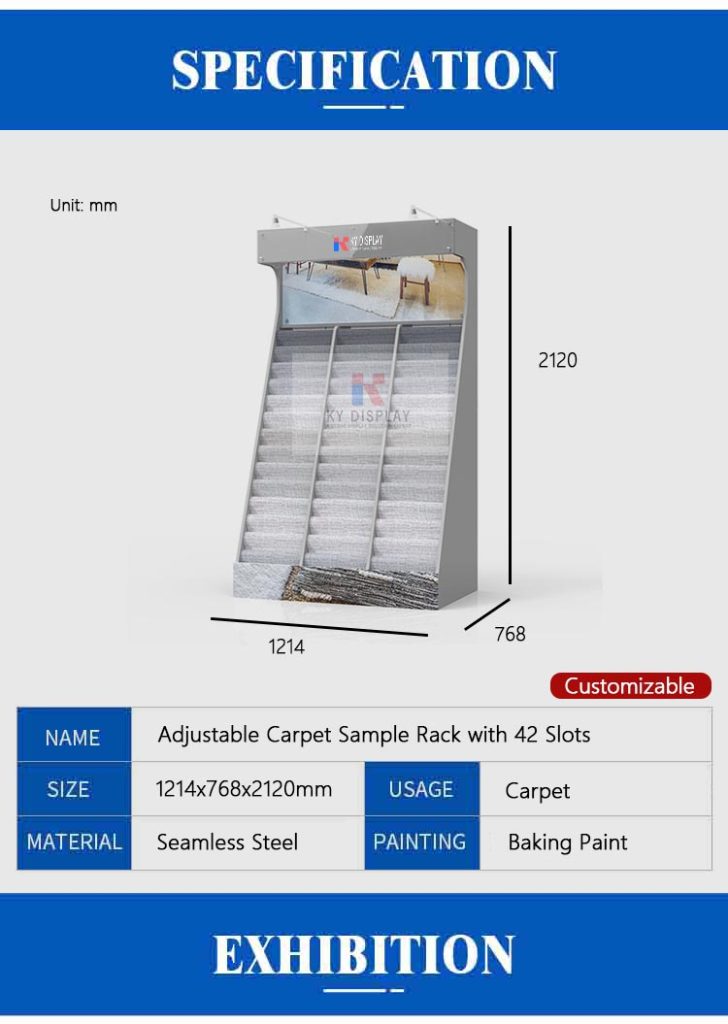 Carpet Sample Rack_description_KYdisplay