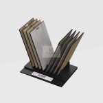 Double-Sided Slanted Sample Board Display Stand_left_KYdisplay